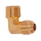 Everflow 3/8 Flare x MIP 90 Degree Elbow Pipe Fitting, Brass F49-38 - alternate 2